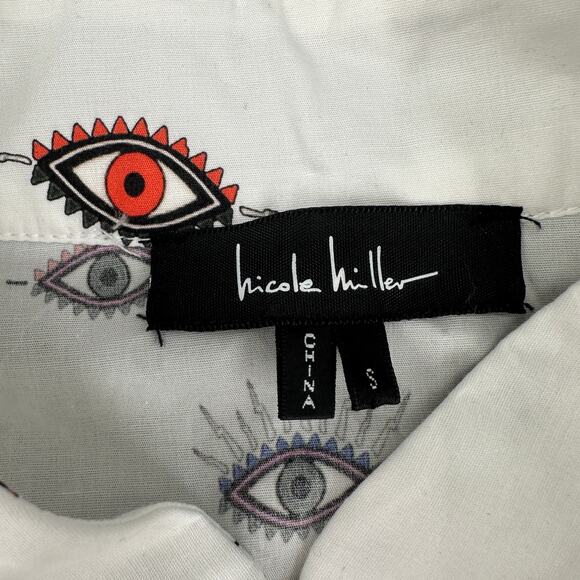 Nicole Miller “Evil Eye” Print Shift Dress • Size Small • Mod / Y2K Vibe - Picture 9 of 9